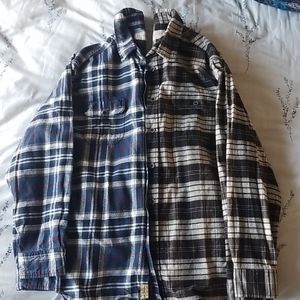 2 Jachs Flannel Shirts